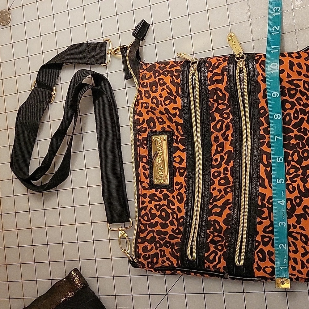 Betsey Johnson leopard crossbody